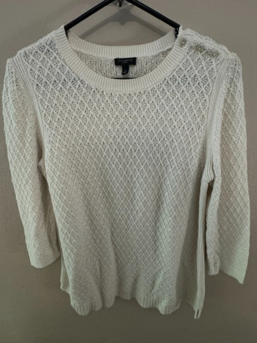 Talbot's women's white sweater